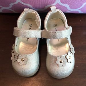 KoalaKids Gold Mary Jane shoes